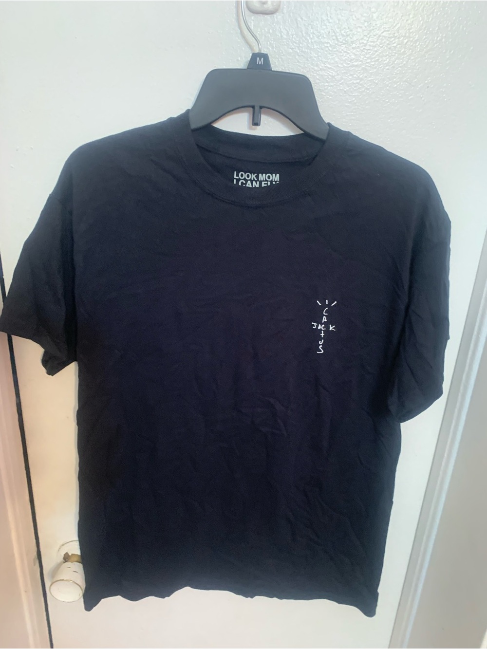 Black Graphic Crewneck T-Shirt - Unbranded
